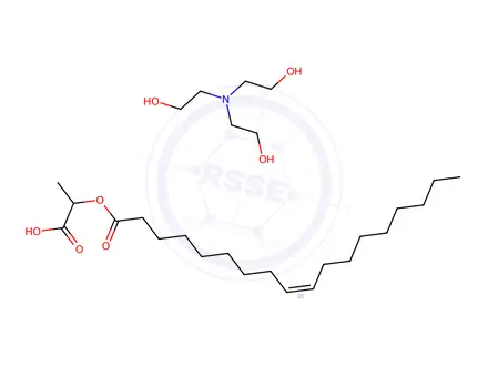 Chemical structure of 1-carboxyethyl oleate, compound with 2,2',2''-nitrilotriethanol (1:1)