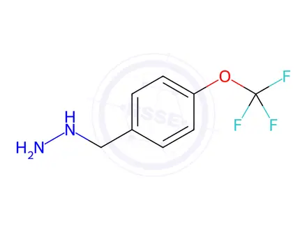 Chemical structure of 4-Trifluoromethoxybenzylhydrazine dihydrochloride