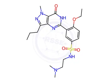Chemical structure of Sildenafil-descarbon