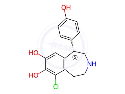 Chemical structure of Fenoldopam Impurity 5 ((S)-Fenoldopam)
