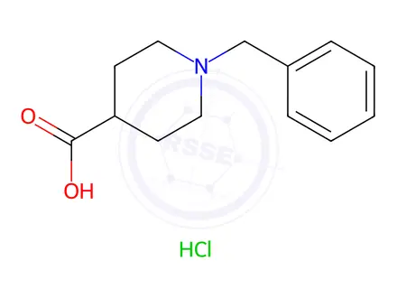 Chemical structure of 1-Benzylpiperidine-4-carboxylic acid hydrochloride
