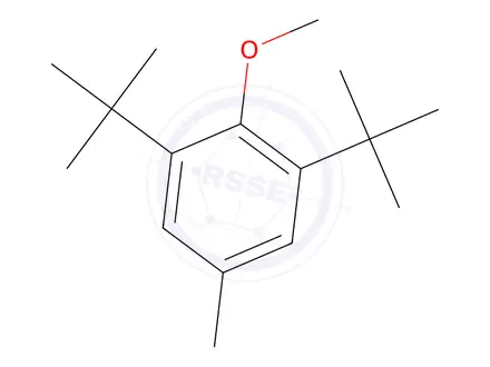 Chemical structure of 3,5-di-tert-butyl-4-methoxytoluene