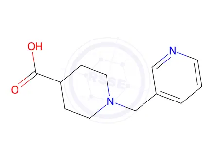 Chemical structure of 1-(3-Pyridinylmethyl)-4-piperidinecarboxylic acid