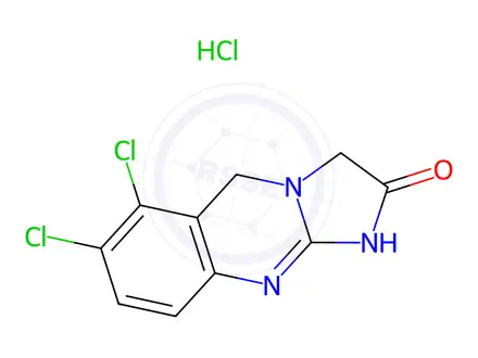 Chemical structure of Anagrelide Hydrochloride