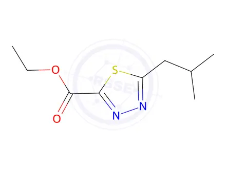 Chemical structure of Ethyl 5-isobutyl-1,3,4-thiadiazole-2-carboxylate