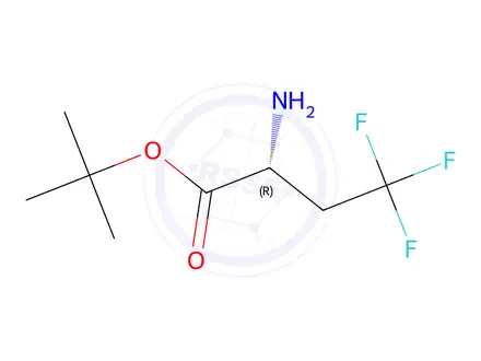 Chemical structure of (R)-2-Amino-4,4,4-trifluoro-butyric acid tert-butyl ester