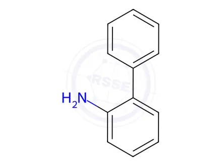 Chemical structure of 2-Aminobiphenyl