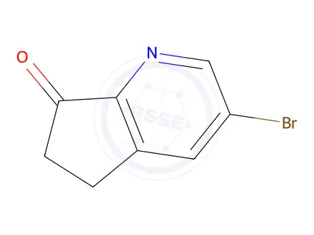Chemical structure of 3-Bromo-5h-cyclopenta[B]pyridin-7(6h)-one