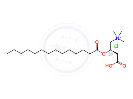 Chemical structure of Myristoyl-L-carnitine hydrochloride