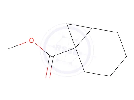 Chemical structure of Bicyclo[4.1.0]heptane-1-carboxylic acid, methyl ester, (-)-(9CI)
