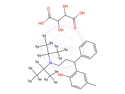 Chemical structure of rac-Tolterodine-d14 Tartrate
