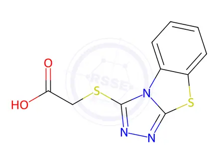 Chemical structure of ([1,2,4]Triazolo[3,4-b][1,3]benzothiazol-3-ylthio) acetic acid
