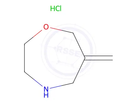 Chemical structure of 6-Methylene-[1,4]oxazepane hydrochloride
