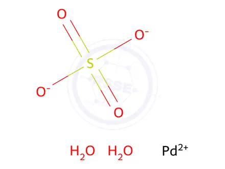 Chemical structure of PALLADIUM(II) SULFATE HYDRATE