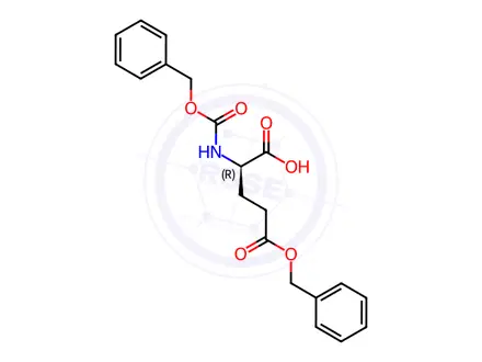 Chemical structure of Z-D-Glu(OBzl)-OH