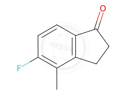 Chemical structure of 5-Fluoro-4-methyl-indan-1-one