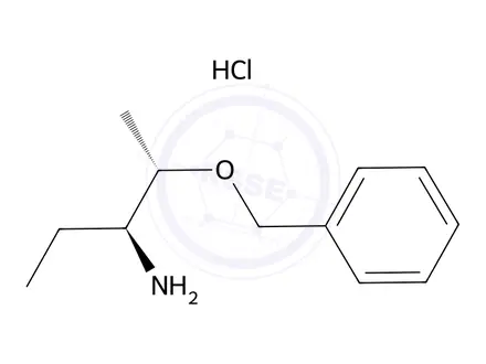 Chemical structure of (2S,3S)-2-(Benzyloxy)pentan-3-amine hydrochloride