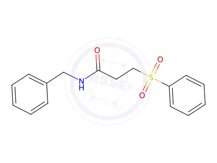 Chemical structure of N-Benzyl-3-(phenylsulfonyl)propanamide