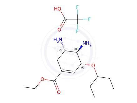 Chemical structure of Oseltamivir Impurity 218 TFA