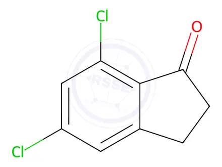 Chemical structure of 5,7-Dichloro-2,3-dihydroinden-1-one