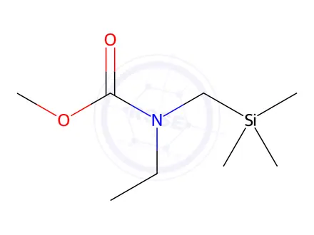 Chemical structure of Carbamic acid, ethyl[(trimethylsilyl)methyl]-, methyl ester (9CI)