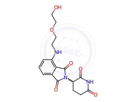 Chemical structure of Pomalidomide-PEG2-OH