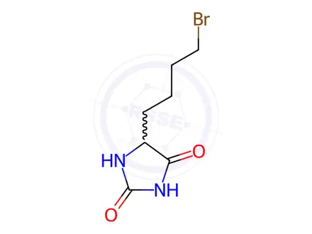 Chemical structure of 5-δ-Bromobutylhydantoin