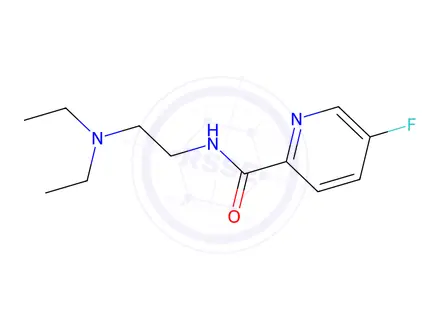 Chemical structure of 2-Pyridinecarboxamide, N-[2-(diethylamino)ethyl]-5-fluoro-