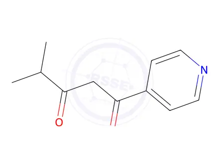 Chemical structure of 4-Methyl-1-(pyridin-4-yl)pentane-1,3-dione