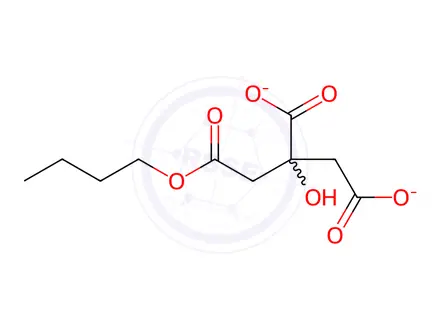 Chemical structure of 2-Hydroxy-1,2,3-propanetricarboxylic Acid 1-Butyl Ester