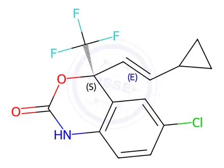 Chemical structure of (E)-Dihydro Efavirenz