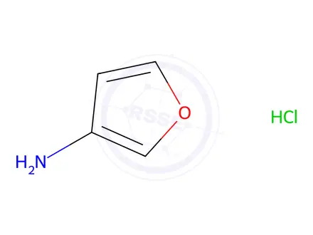 Chemical structure of Furan-3-amine hydrochloride