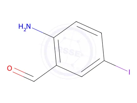 Chemical structure of 2-Amino-5-iodobenzaldehyde