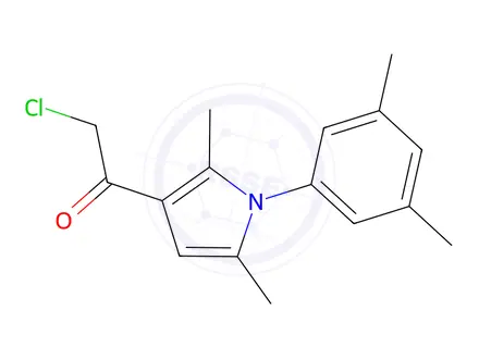 Chemical structure of 2-Chloro-1-[1-(3,5-dimethylphenyl)-2,5-dimethyl-1h-pyrrol-3-yl]ethan-1-one