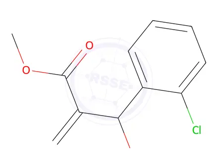 Chemical structure of Methyl 2-((2-chlorophenyl)(hydroxy)methyl)acrylate