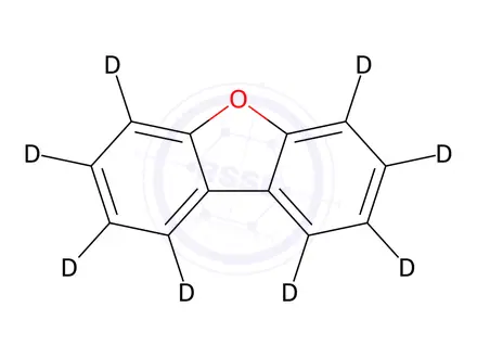 Chemical structure of Dibenzofuran-d8