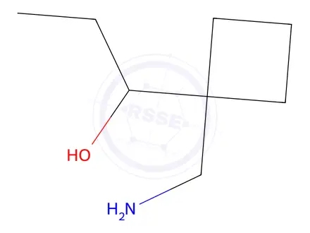 Chemical structure of 1-(1-(Aminomethyl)cyclobutyl)propan-1-ol