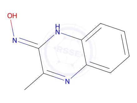 Chemical structure of 2(1H)-Quinoxalinone,3-methyl-,oxime(8CI,9CI)