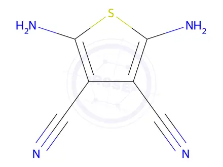 Chemical structure of 2,5-Diaminothiophene-3,4-dicarbonitrile