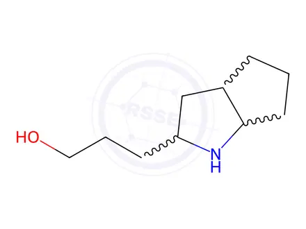Chemical structure of 3-(Octahydrocyclopenta[b]pyrrol-2-yl)propan-1-ol