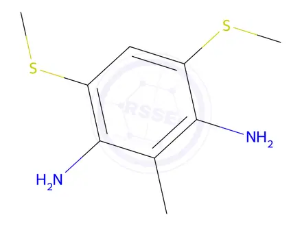 Chemical structure of dimethylthiotoluenediamine