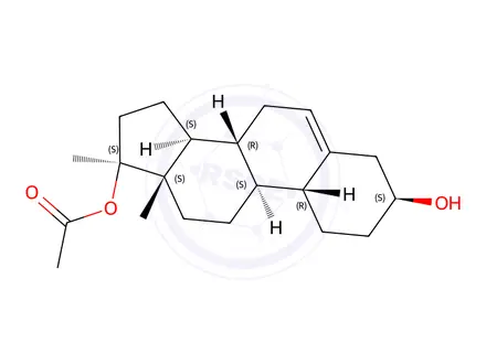 Chemical structure of 17-O-Acetyl 19-Normethandriol