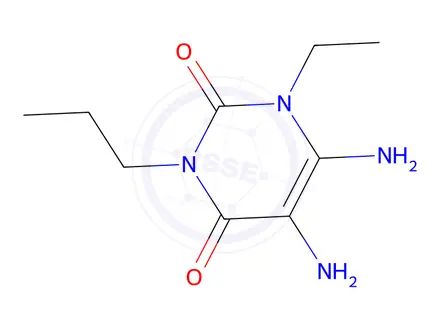 Chemical structure of 5,6-Diamino-1-ethyl-3-propylpyrimidine-2,4(1H,3H)-dione