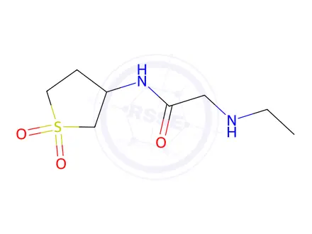 Chemical structure of N-(1,1-dioxo-1lambda6-thiolan-3-yl)-2-(ethylamino)acetamide