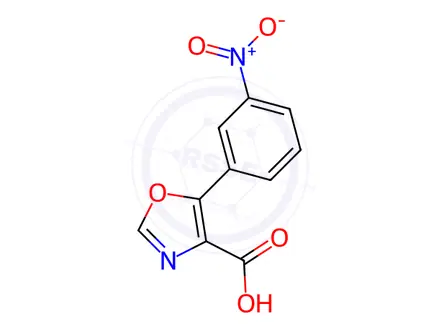 Chemical structure of 5-(3-Nitrophenyl)oxazole-4-carboxylic Acid