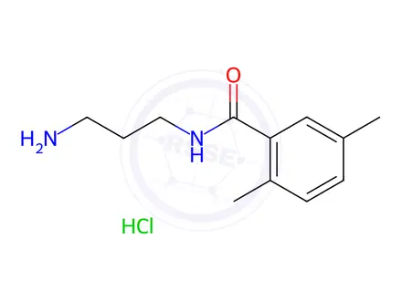 Chemical structure of N-(3-aminopropyl)-2,5-dimethylbenzamide hydrochloride