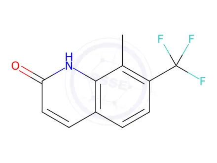 Chemical structure of 8-methyl-7-(trifluoromethyl)quinolin-2(1H)-one