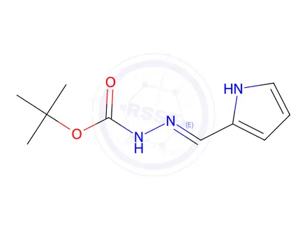 Chemical structure of Hydrazinecarboxylic acid, (1H-pyrrol-2-ylmethylene)-, 1,1-dimethylethyl ester