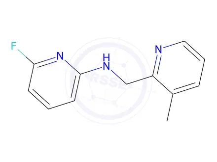 Chemical structure of 6-Fluoro-N-((3-methylpyridin-2-yl)methyl)pyridin-2-amine