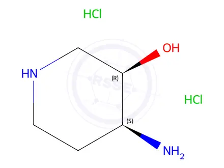 Chemical structure of (3R,4S)-4-Aminopiperidin-3-ol dihydrochloride